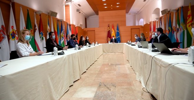 López Miras preside reunión del Comité de Seguimiento Covid-19
