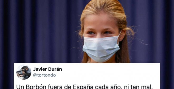 Los tuiteros analizan la marcha de la princesa Leonor a estudiar a Gales: "Otro 'youtuber' que se va del país"