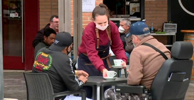 Reapertura de la hostelería en Totana (Murcia)