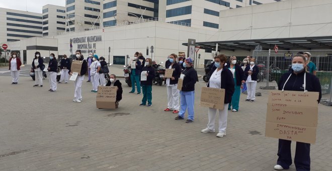 Las limpiadoras de centros sanitarios se rebelan contra la discriminación