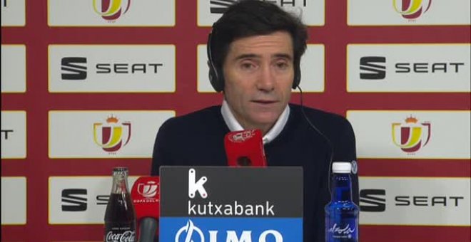 Marcelino: "Para estar en la final tenemos que jugar como en la segunda parte"