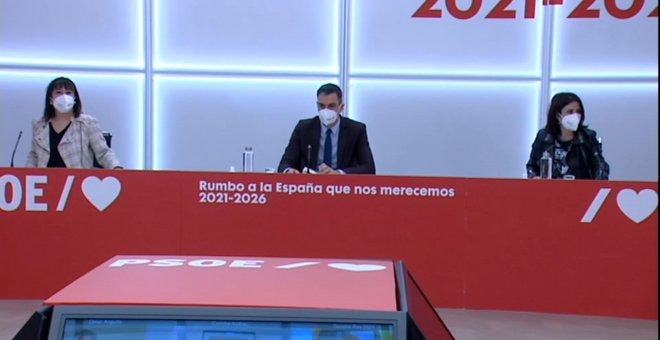 Sánchez preside la reunión ejecutiva del PSOE