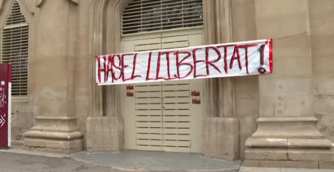 El rapero Hasel se encierra en la Universidad de Lleida