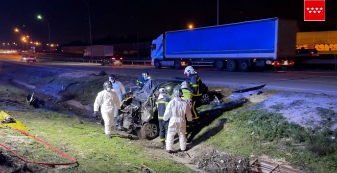 Un fallecido y un herido tras accidente en la M-50