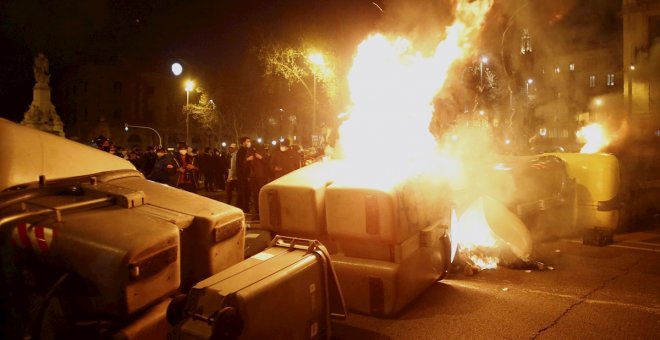 Libertad provisional para tres de los detenidos en las manifestaciones de Catalunya en apoyo a Pablo Hasél