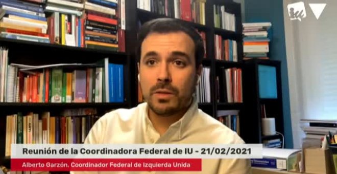 Alberto Garzón asegura que el encarcelamiento de Pablo Hasél es "una anomalía democrática grave"