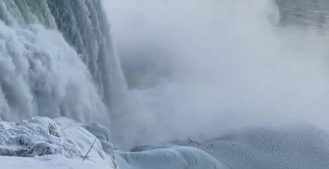 Las cataratas del Niágara, espectaculares tras las últimas nevadas