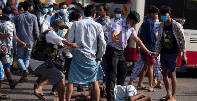 La junta militar de Myanmar cumple su amenaza de sangre y deja ocho muertos