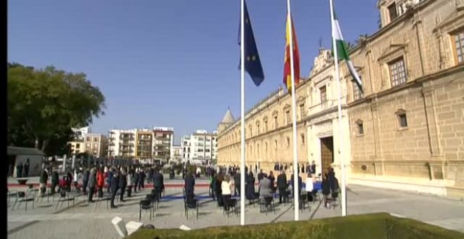 Los actos por el Día de Andalucía arrancan con un homenaje a las víctimas de la COVID-19