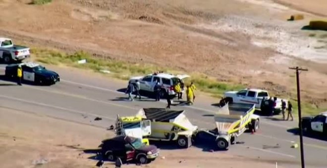 Al menos 15 muertos en un fatídico accidente de tráfico al sur de California