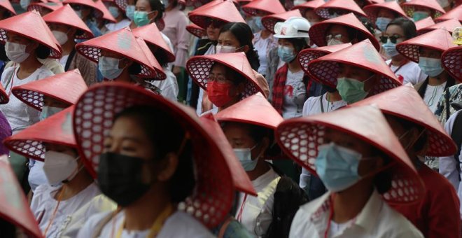 Al menos 38 muertos en otra jornada de protestas en Myanmar, según la ONU