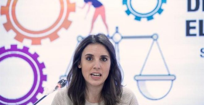 Irene Montero critica a quienes "quieren negar el derecho a la calle" a las mujeres y hacen "señalamiento" del feminismo