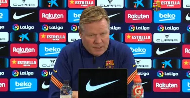 Koeman, sobre el derbi: "Es mejor que el equipo que va más arriba pierda puntos"