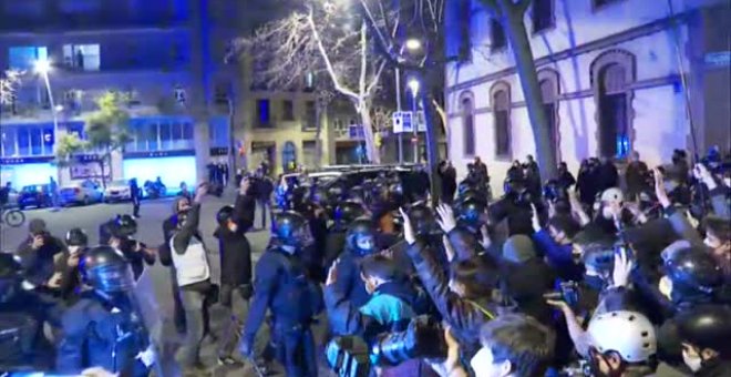 Nuevo sábado de protestas en Barcelona para pedir la libertad de Pablo Hasel