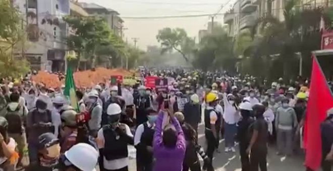 Nueva oleada de protestas en Myanmar contra el golpe de estado