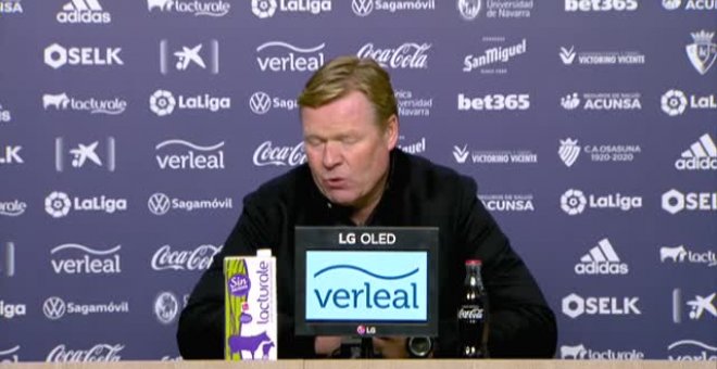 Koeman: "Con el resultado de esta noche hay liga hasta el final de temporada"