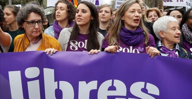 Podemos se enfrenta con sus socios de Gobierno a causa del 8M