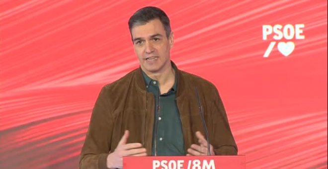 Sánchez señala a la ultraderecha como el principal enemigo del feminismo