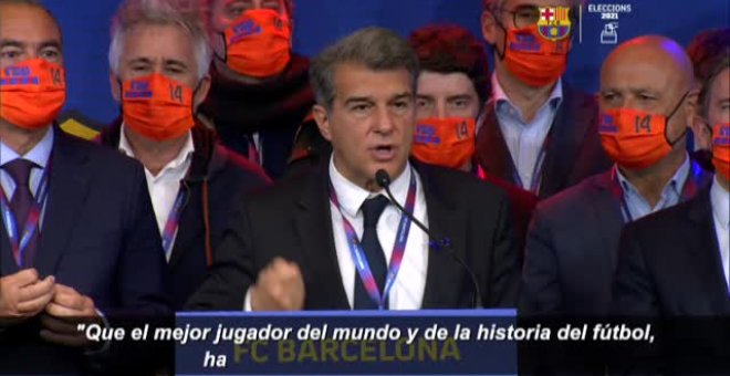 Regreso triunfal de Joan Laporta a la Presidencia del FC Barcelona