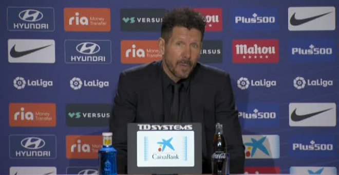 Simeone: "La segunda vuelta es muy difícil y hemos logrado una victoria importante"