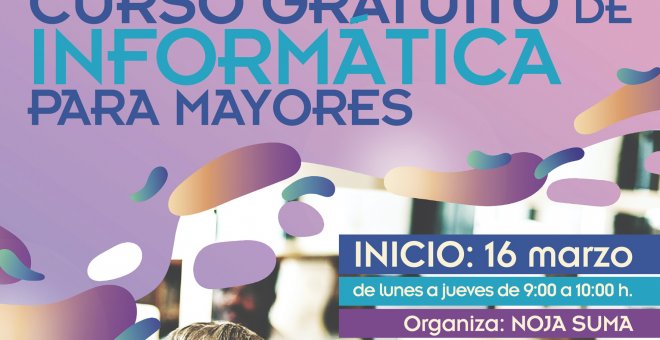 El programa 'Noja Suma' organiza un curso gratuito para reducir la brecha informática de las personas mayores