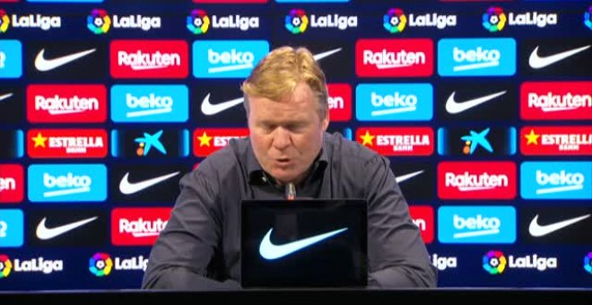 Koeman: "Menos mal que Messi está todavía con nosotros"