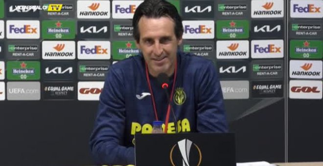 Emery: "El objetivo para el partido de vuelta es dar continuidad al trabajo que hicimos"