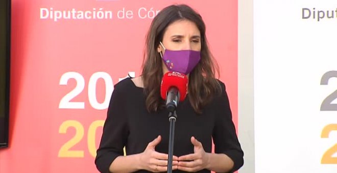 Irene Montero: "Si se cumple el acuerdo de Gobierno, no va a haber ruido ni tensión"