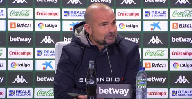 Paco López: "Fuimos valientes hasta el minuto 70, pero si queremos más, tenemos que ser fuertes todo el partido"