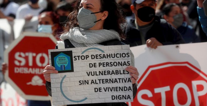 Cientos de manifestantes reclaman en varias ciudades que se garantice el derecho a una vivienda digna