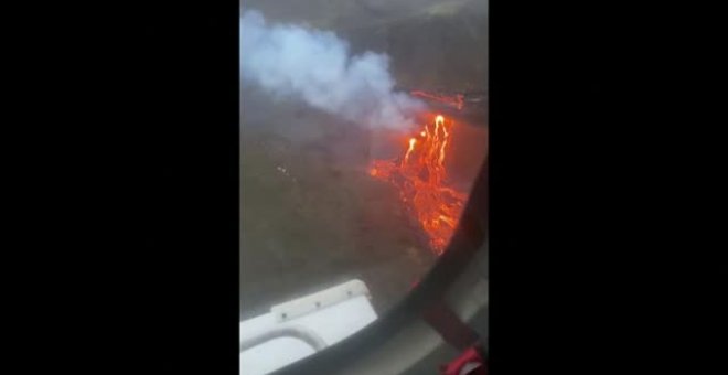 Espectaculares imágenes de la erupción del volcán islandés Fagradalsfjall