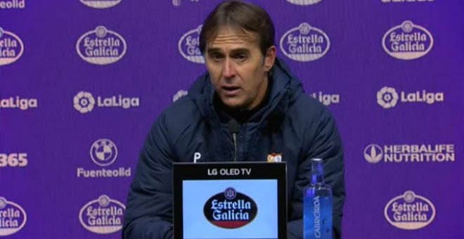 Lopetegui cree que el punto es "injusto" y que el Sevilla mereció ganar