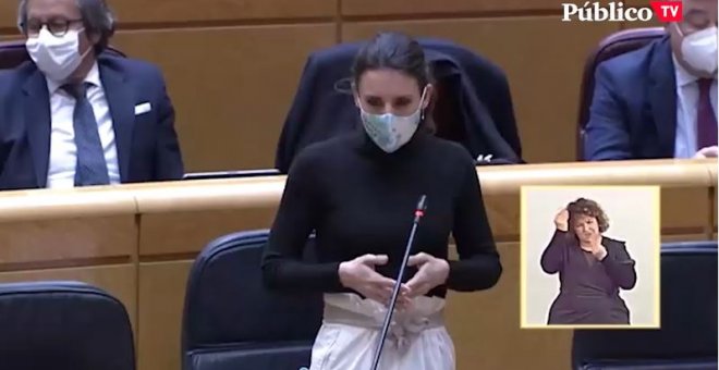 Irene Montero acusa al PP de ejercer "violencia política contra las mujeres"