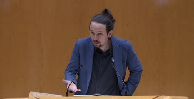 Iglesias: "Hay quien plantea una suerte de independencia de Madrid para no cumplir las leyes"