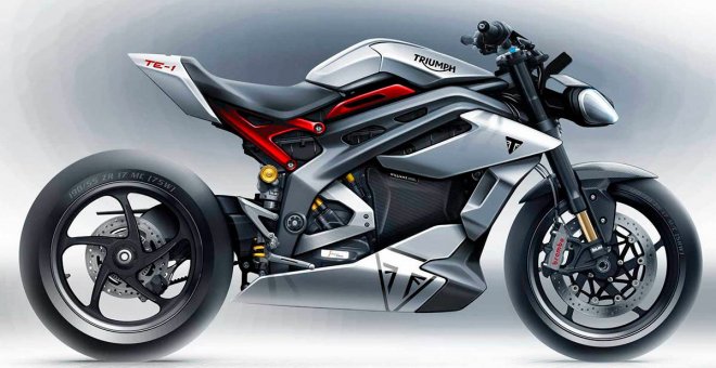 Este es el prototipo de la motocicleta eléctrica de Triumph, creado sobre la plataforma TE-1