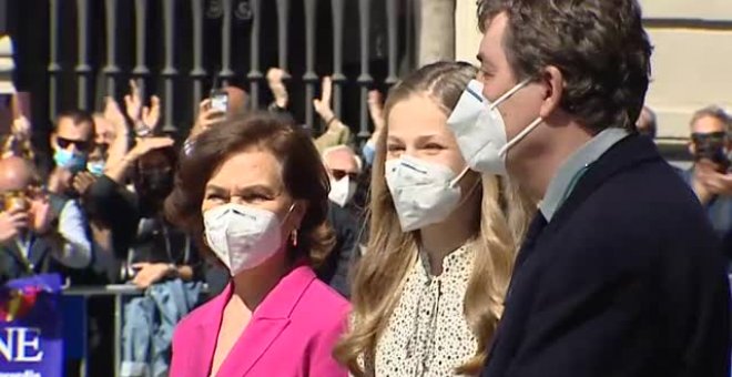 La princesa Leonor se estrena en solitario