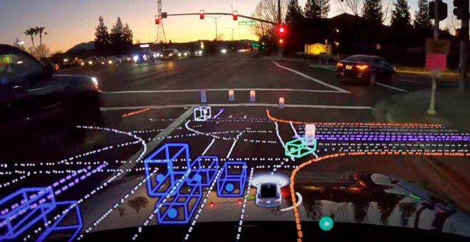 Este vídeo muestra cómo ve Autopilot de Tesla la realidad que le rodea: ¿qué se le escapa?