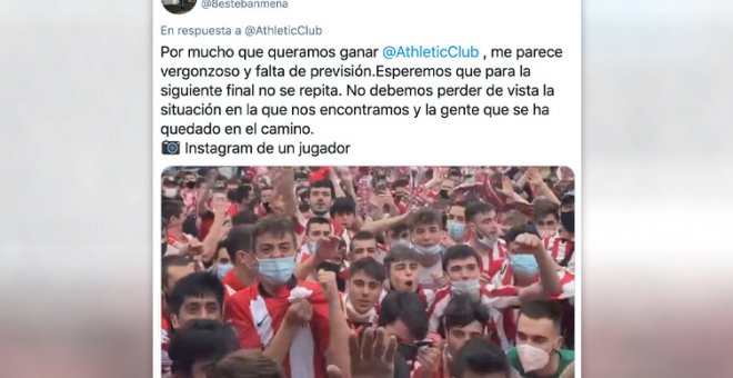 "Hemos venido a contagiarnos y el resultado nos da igual": críticas por las aglomeraciones de aficionados del Athletic en Lezama