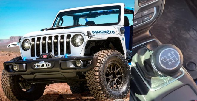 Así es el accionamiento del cambio manual del Jeep Wrangler Magneto eléctrico