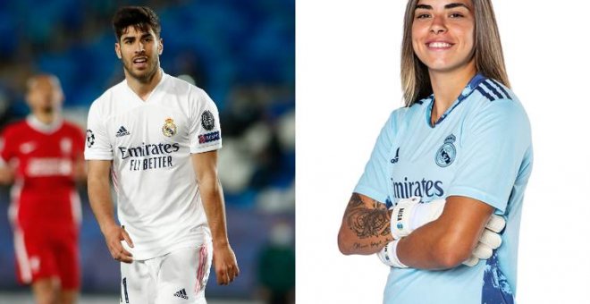 Una jugadora del Madrid Femenino pone un tuit con Asensio y se topa de frente con el machismo: "Esa quiere parar dos pelotas a la vez"