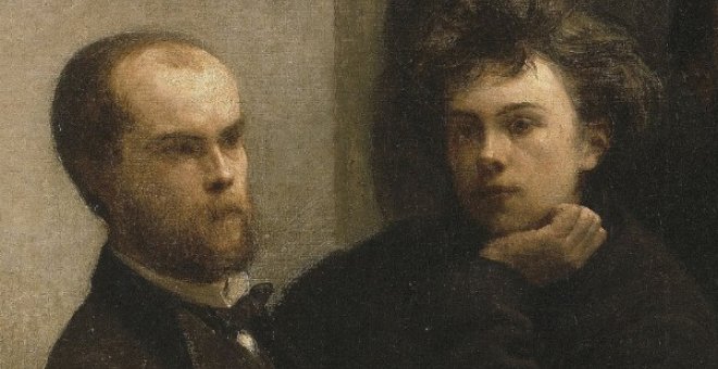 Último encuentro de Rimbaud y Verlaine en Stuttgart