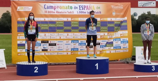 Ania San Román, subcampeona de España de 5.000 metros sub 18