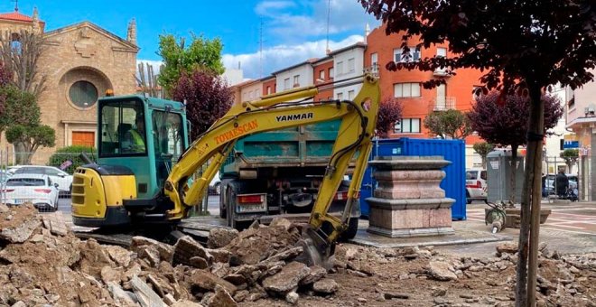 Comienzan las obras de la fuente de los Leones