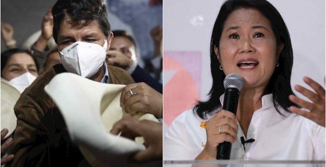 El recuento de votos al 95% confirma la segunda vuelta entre Castillo y Fujimori en Perú