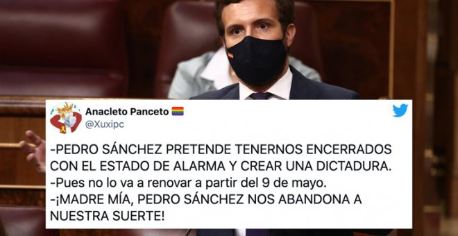 Críticas al PP y su posición cambiante sobre el estado de alarma: "Son como yo de pequeño queriendo llevar la contraria todo el rato"