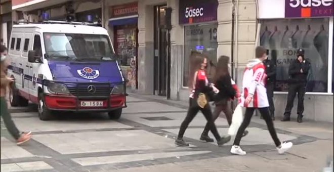 Sin incidentes en Bilbao en la previa de la final de Copa