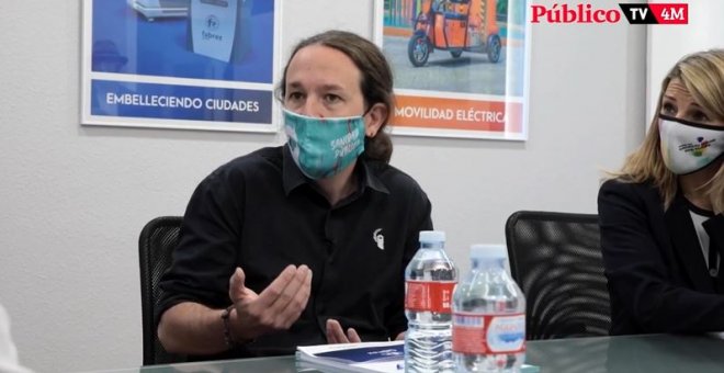 Pablo Iglesias: "Madrid no puede vivir exclusivamente de las cañas y la construcción"