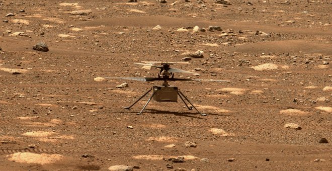 El helicóptero Ingenuity hace historia al volar, por primera vez, sobre la superficie de Marte