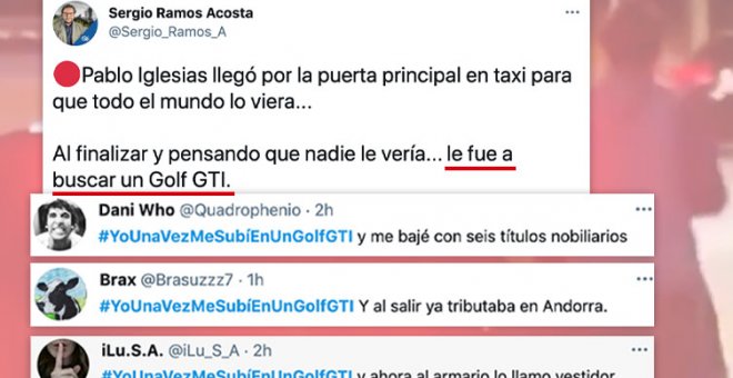 "Madre mía, la limusina Golf GTI": despiporre con la ridícula acusación de un senador del PP a Iglesias
