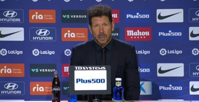 Simeone: "Las últimas cinco jornadas van marcando quienes van a pelear"